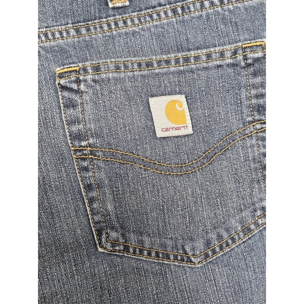 Carhartt Men's Relaxed Fit Straight Leg Jeans Size 40x30 Blue Denim